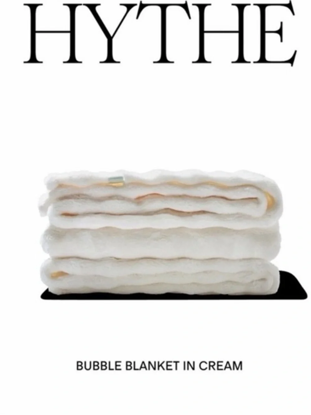 Hythe White Bubble Throw Blanket - Soft Plush Cozy Throw